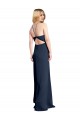 Stretch Satin Halter Neck Sleeveless Open Back Long Formal Evening Gown / Prom Dress / Bridesmaid Dress Kent