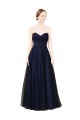 Tulle Sweetheart Sleeveless Long Bridesmaid Evening Dress Kent