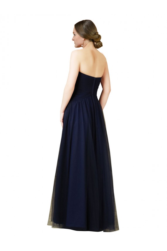 Tulle Sweetheart Sleeveless Long Bridesmaid Evening Dress Kent