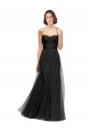 Tulle Sweetheart Sleeveless A-Line Long Bridesmaid Gown Kent