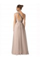 Tulle Spaghetti Straps Sleeveless Keyhole Back Long Formal Dress / Bridesmaid Dress Kent