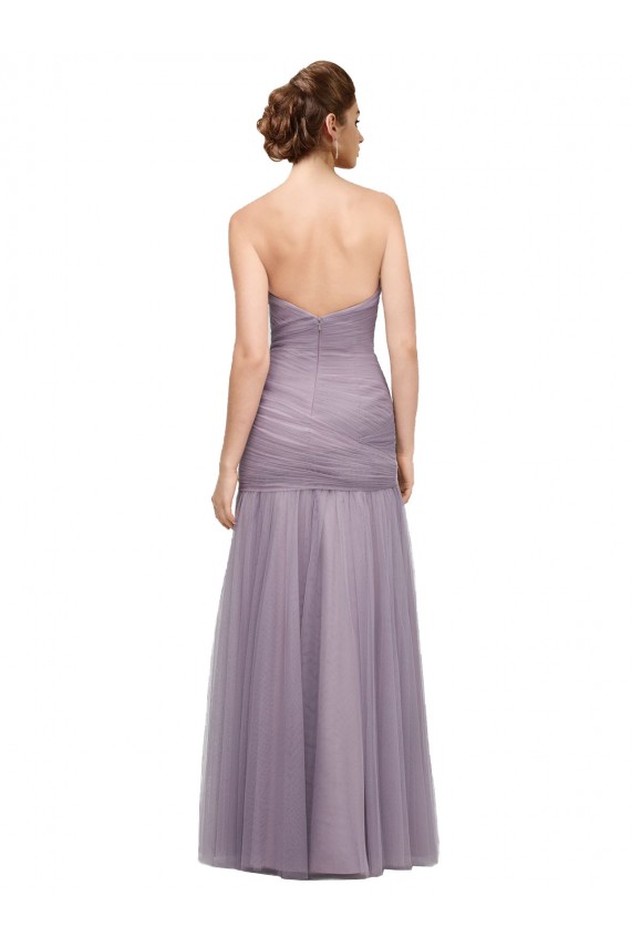 Tulle Sweetheart Sleeveless Heather Long Bridesmaid Dress Kent