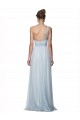Tulle One Shoulder Sleeveless Mist Long Bridesmaid Dress Kent