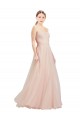 Tulle Sweetheart Sleeveless Open Back Long Semi Formal Dress / Bridesmaid Dress Kent