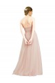 Tulle Sweetheart Sleeveless Open Back Long Semi Formal Dress / Bridesmaid Dress Kent