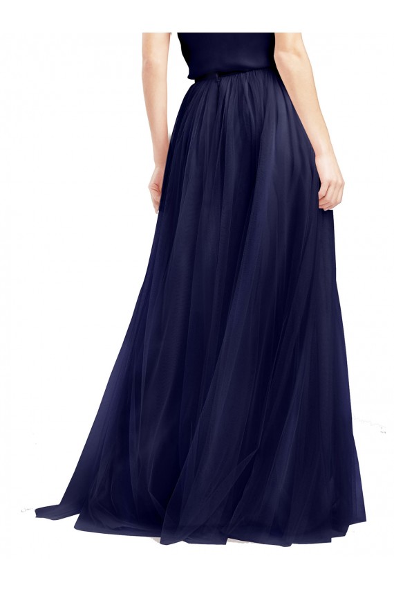 Tulle Halter Neck Sleeveless Long Semi Formal Evening Dress / Bridesmaid Dress Kent