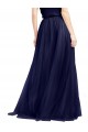 Tulle Halter Neck Sleeveless Long Semi Formal Evening Dress / Bridesmaid Dress Kent