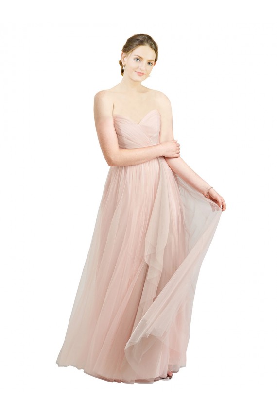 Tulle Sweetheart Sleeveless Long Bridesmaid Dress / Evening Dress Kent
