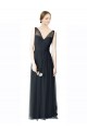 Tulle V-Neck Sleeveless V-Back Long Formal Dress / Bridesmaid Dress Kent