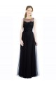 Tulle & Lace Bateau Neck Sleeveless Low Back Long Bridesmaid Dress Kent
