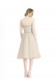 Tulle Strapless Sleeveless Cocktail Length Bridesmaid Dress Kent
