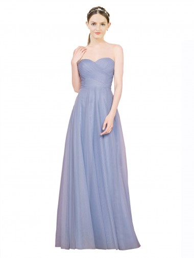 Tulle Sweetheart Sleeveless Low Back Long Formal Dress / Bridesmaid Dress Kent