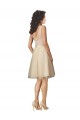 Tulle & Lace V-Neck Sleeveless V-Back Knee Length Bridesmaid Dress Kent