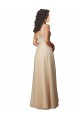Tulle & Lace V-Neck Sleeveless V-Back Long Bridesmaid Dress Kent