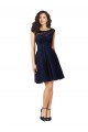 Tulle & Lace Bateau Neck Sleeveless V-Back Knee Length Bridesmaid Dress Kent