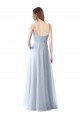 Soft Tulle Spaghetti Straps Sleeveless Long Bridesmaid Dress Kent