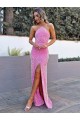 Velvet Sequin Halter Neck Sleeveless Long Prom Dress Kent