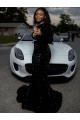 Velvet Sequin One Shoulder Long Sleeves Sweep Train Prom Dress Kent