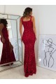 Velvet Sequin Square Neck Sleeveless Long Prom Dress Kent