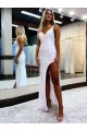 Velvet Sequin V-Neck Sleeveless Long Prom Dress / Evening Dress Kent