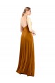 Stretch Velvet Spaghetti Straps Sleeveless Long Prom Dress / Bridesmaid Dress Kent