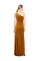 Stretch Velvet One Shoulder Sleeveless Long Formal Evening Gown / Prom Dress / Bridesmaid Dress Kent