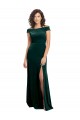 Stretch Velvet Square Neck Cap Sleeves Long Formal Evening Gown / Prom Dress / Bridesmaid Dress Kent