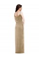 Stretch Velvet One Shoulder Sleeveless Long Black Tie Evening Gown / Prom Dress / Bridesmaid Dress Kent