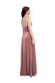 Stretch Velvet V-Neck Sleeveless Low Back Long Formal Evening Gown / Prom Dress / Bridesmaid Dress Kent