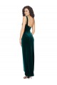 Stretch Velvet One Shoulder Sleeveless Low Back Long High Low Evening Gown / Prom Dress / Bridesmaid Dress Kent