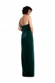 Stretch Velvet Strapless Sleeveless Low Back Long Black Tie Evening Gown / Prom Dress / Bridesmaid Dress Kent